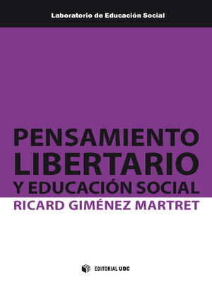 cover image of Pensamiento libertario y educación social